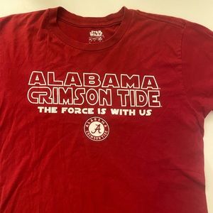 Alabama Crimson Tide Star Wars T-Shirt Size M